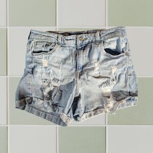 Distressed Denim Women Shorts